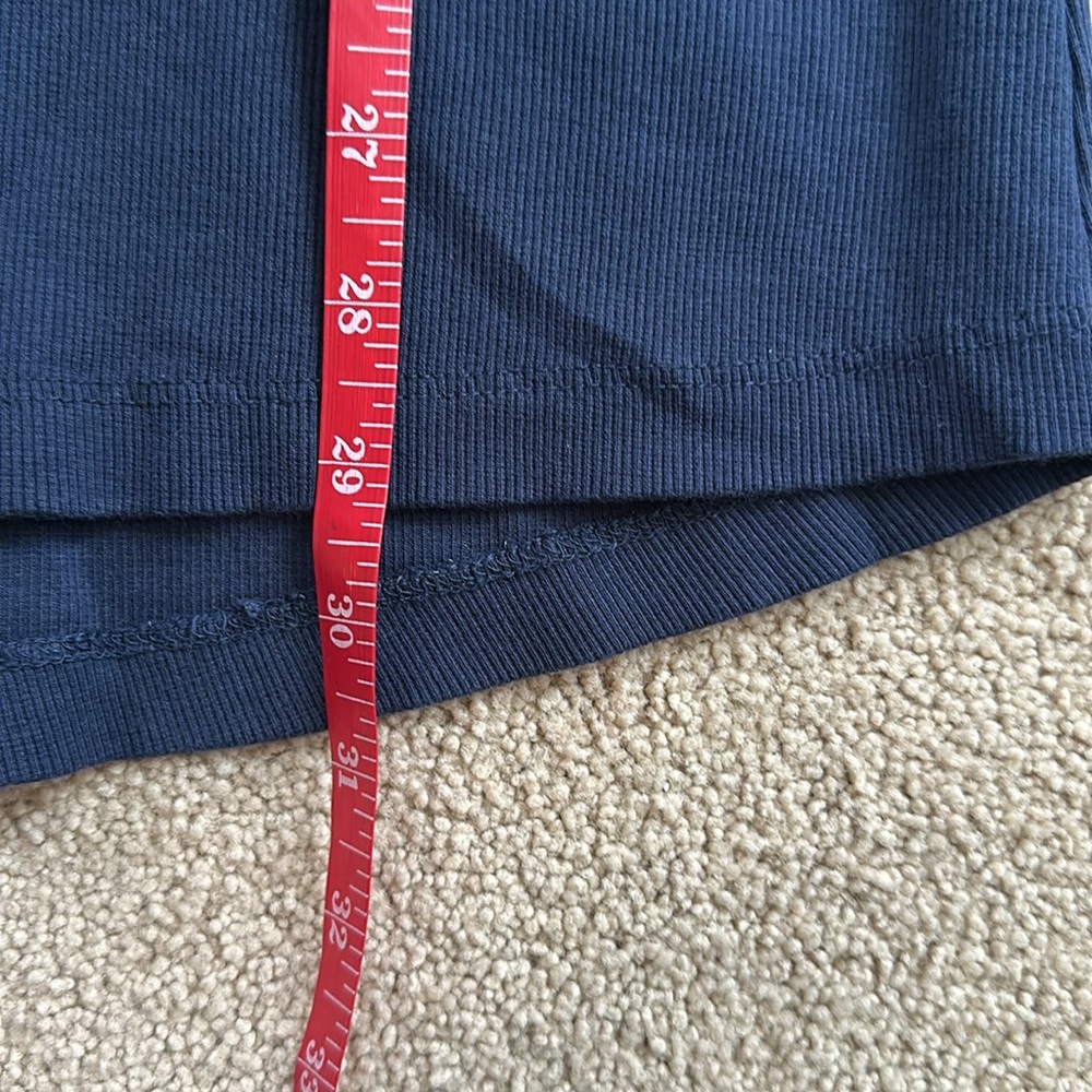 Addison Bay Navy Blue Half-Zip Tunic Dress Size Small - Picture 7 of 10